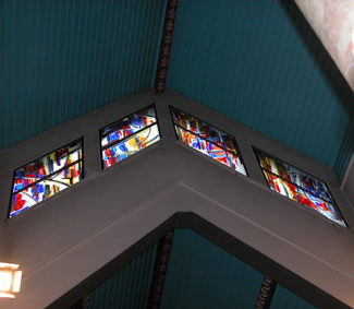 Fusing Fenster Kirche Huldange